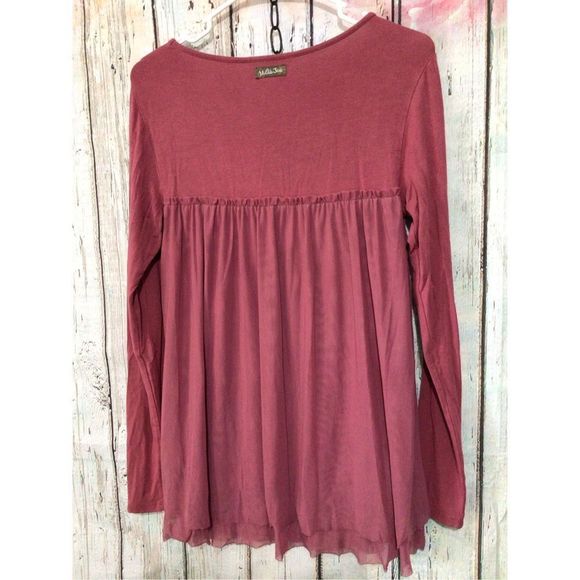 Matilda Jane Boho Peasant Style Top Size XS Dusty Rose 🌷 - Picture 4 of 10